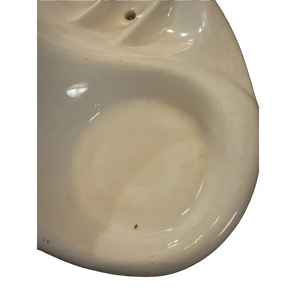 Vintage Ceramic Bathroom Sink Caddy toothbrush holder, Cup Holder, soap dish